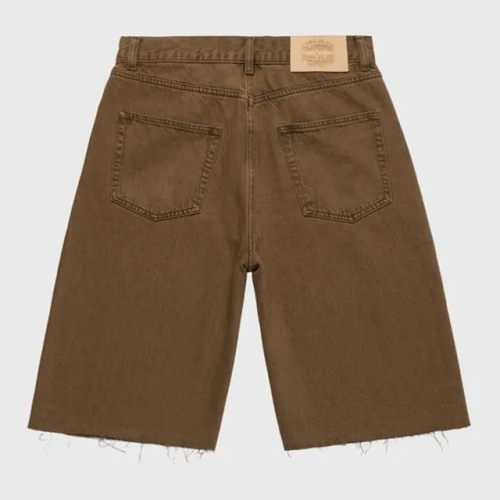 Clearance Homme + Femme Studded Denim Shorts Brown