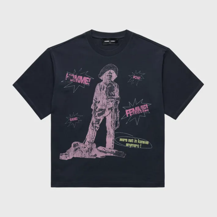 Fashion Homme + Femme Top Gun Tee Black