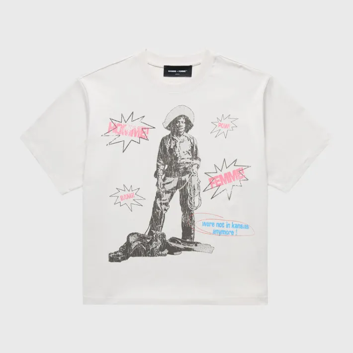 Hot Homme + Femme Top Gun Tee White