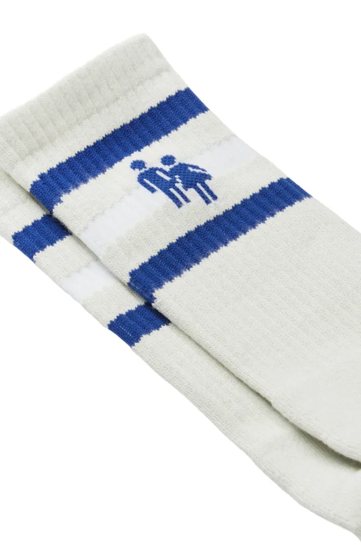 Sale Homme + Femme Trademark Socks Grey and Blue
