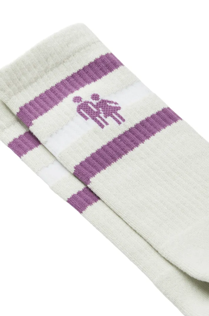 Clearance Homme + Femme Trademark Socks Grey and Purple