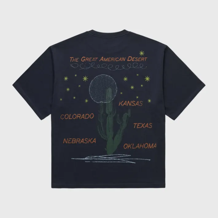 Clearance Homme + Femme Trucking Co. Cropped Tee Black