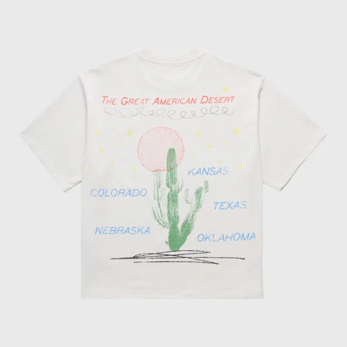 Fashion Homme + Femme Trucking Co. Cropped Tee White