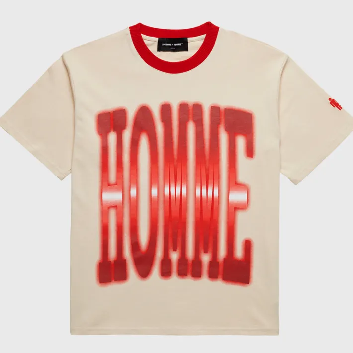 Best Homme + Femme Twilight Tee Cream and Red