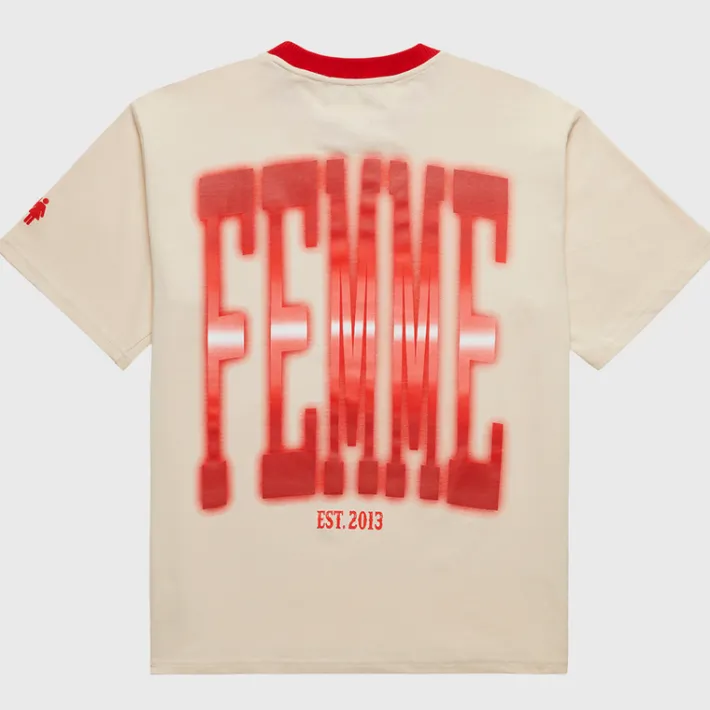 Best Homme + Femme Twilight Tee Cream and Red