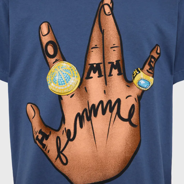 Outlet Homme + Femme Twisted Champs Tee Navy