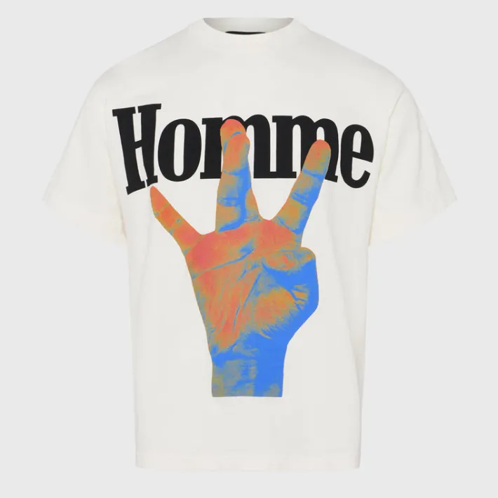 Discount Homme + Femme Twisted Fingers Tee Cream with Infrared