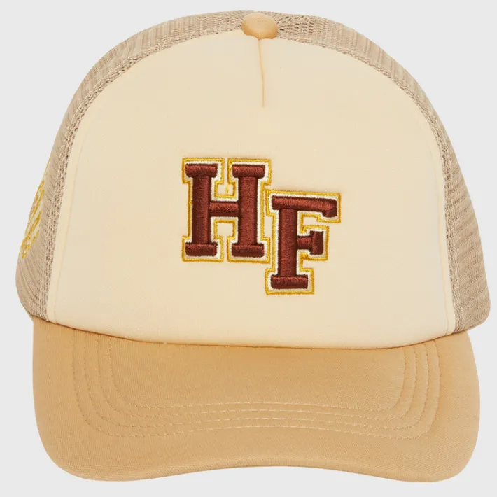 New Homme + Femme Varsity Font Trucker Cream