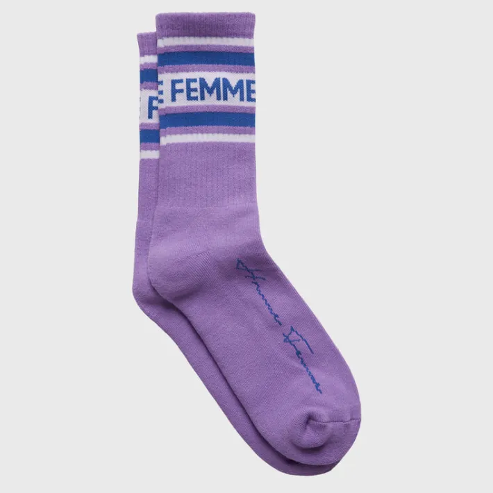 Hot Homme + Femme Vintage Sock Purple