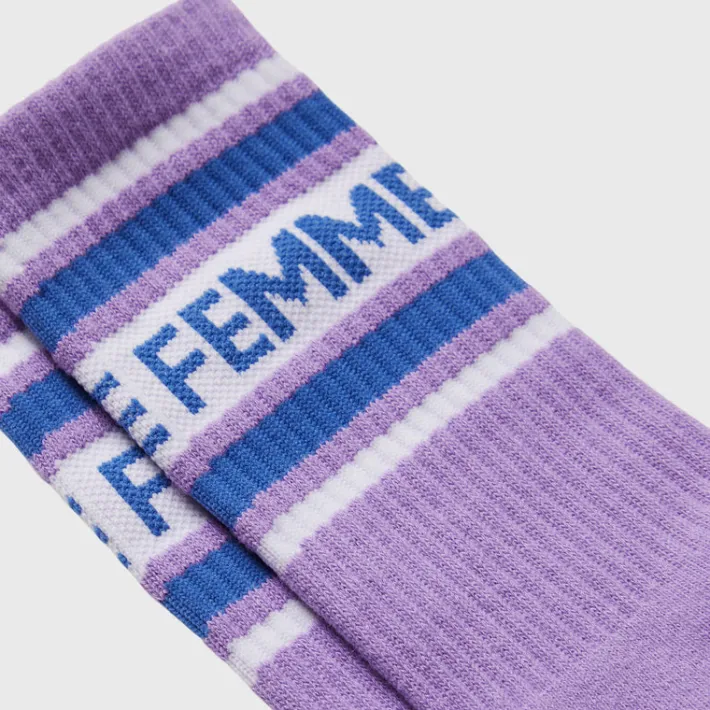 Hot Homme + Femme Vintage Sock Purple