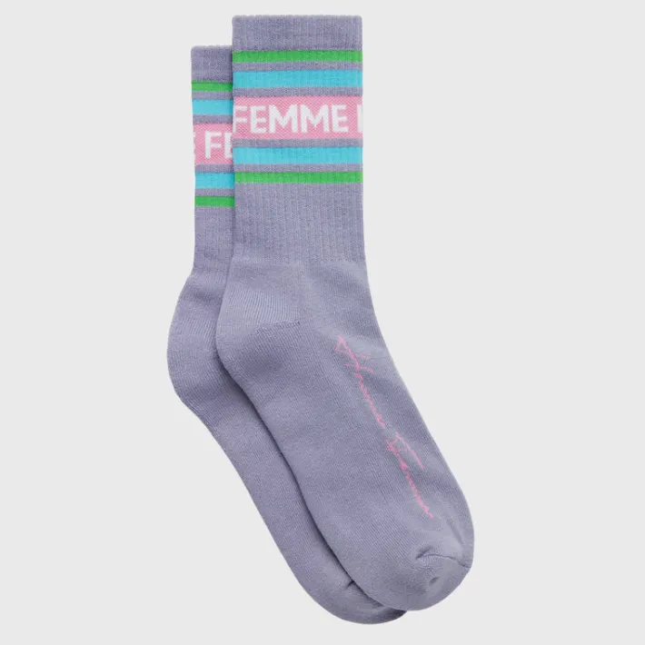 Discount Homme + Femme Vintage Socks Purple