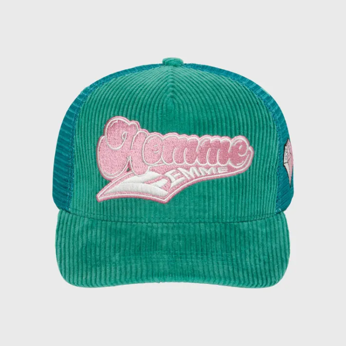New Homme + Femme Wave Logo Hat Green