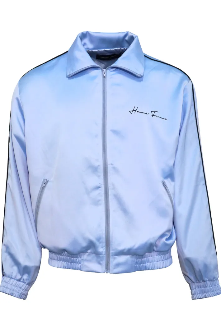 Fashion Homme + Femme World Famous Lounge Jacket Powder Blue