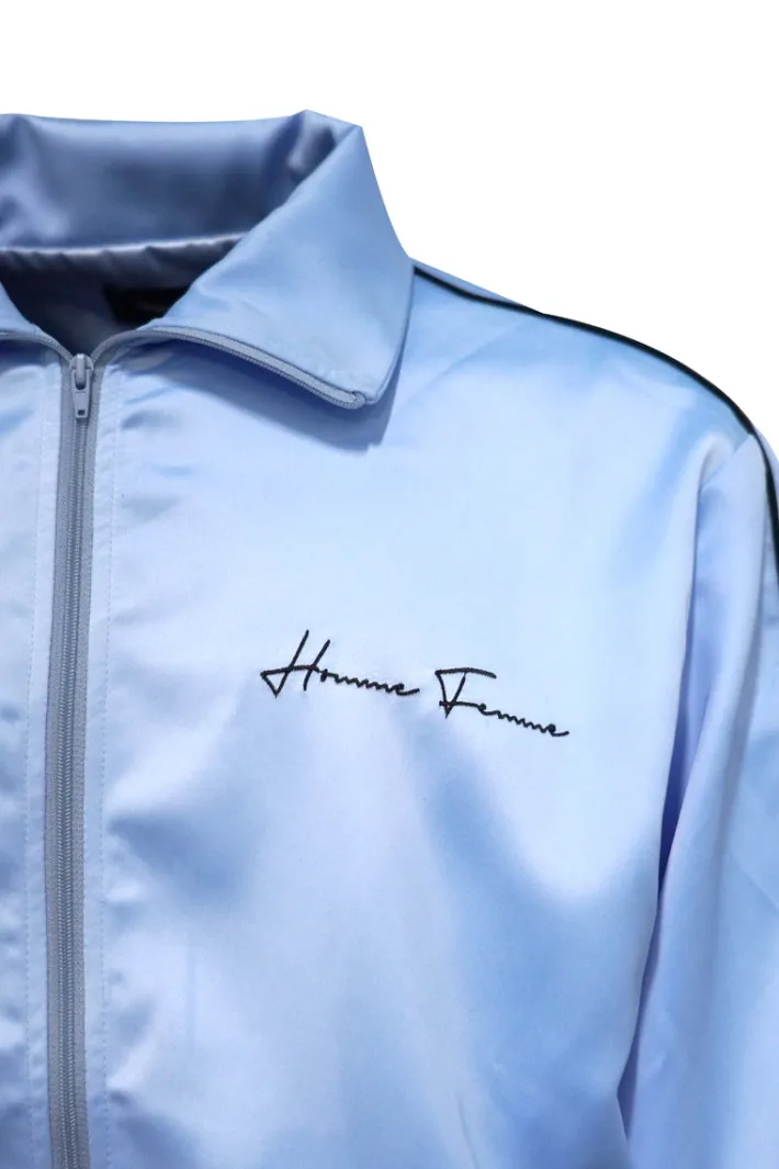 Fashion Homme + Femme World Famous Lounge Jacket Powder Blue